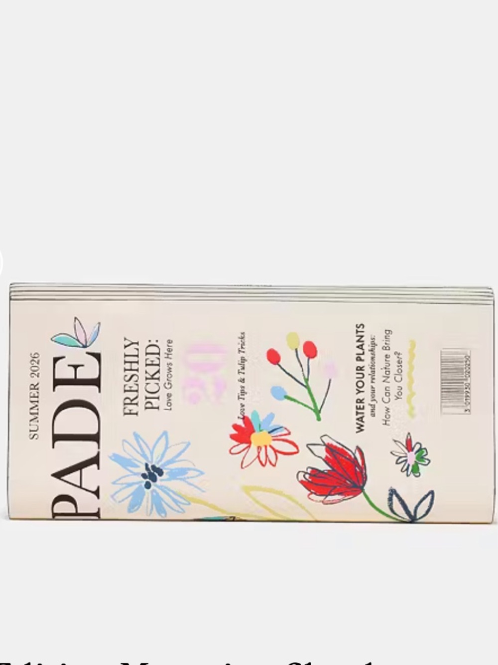 πKate Spade Floral Magazine Clutch β Cream with Multicolor Blooms π - Picture 5 of 16